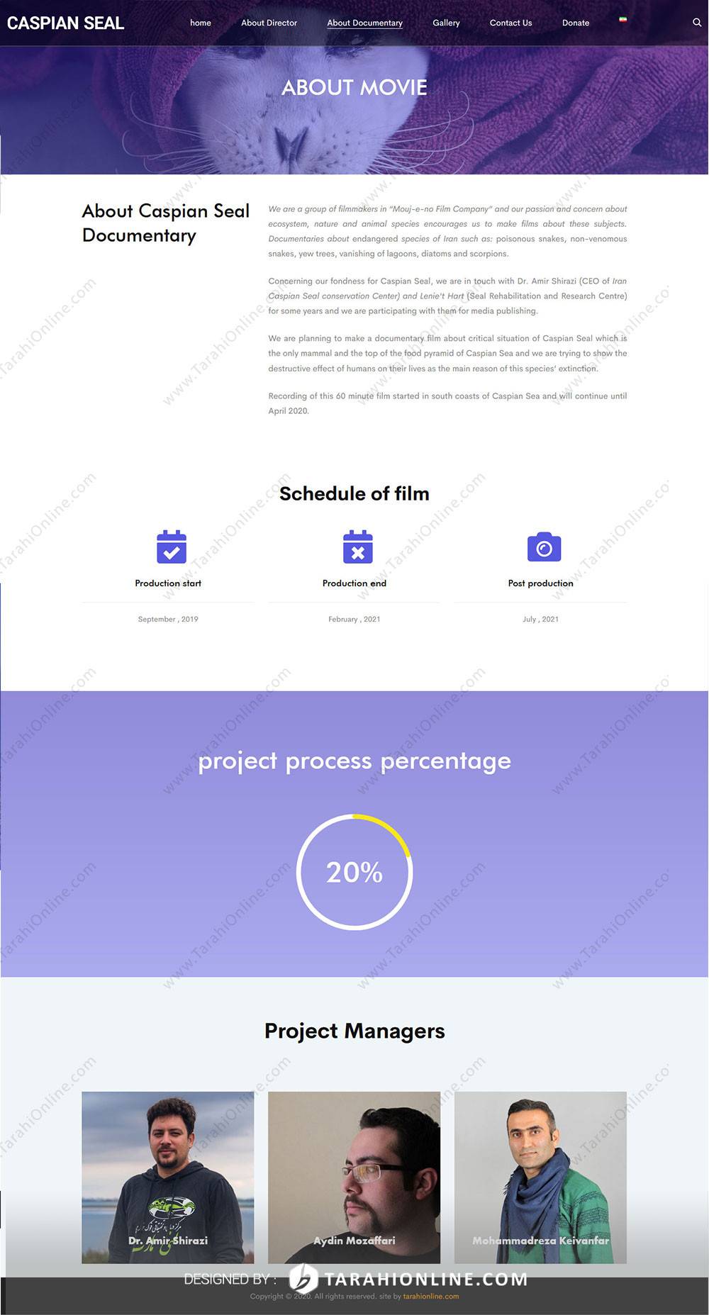 طراحی سایت دو زبانه فوک خزری - تصویر 8